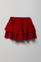 Girls Glitter Tiered Skort