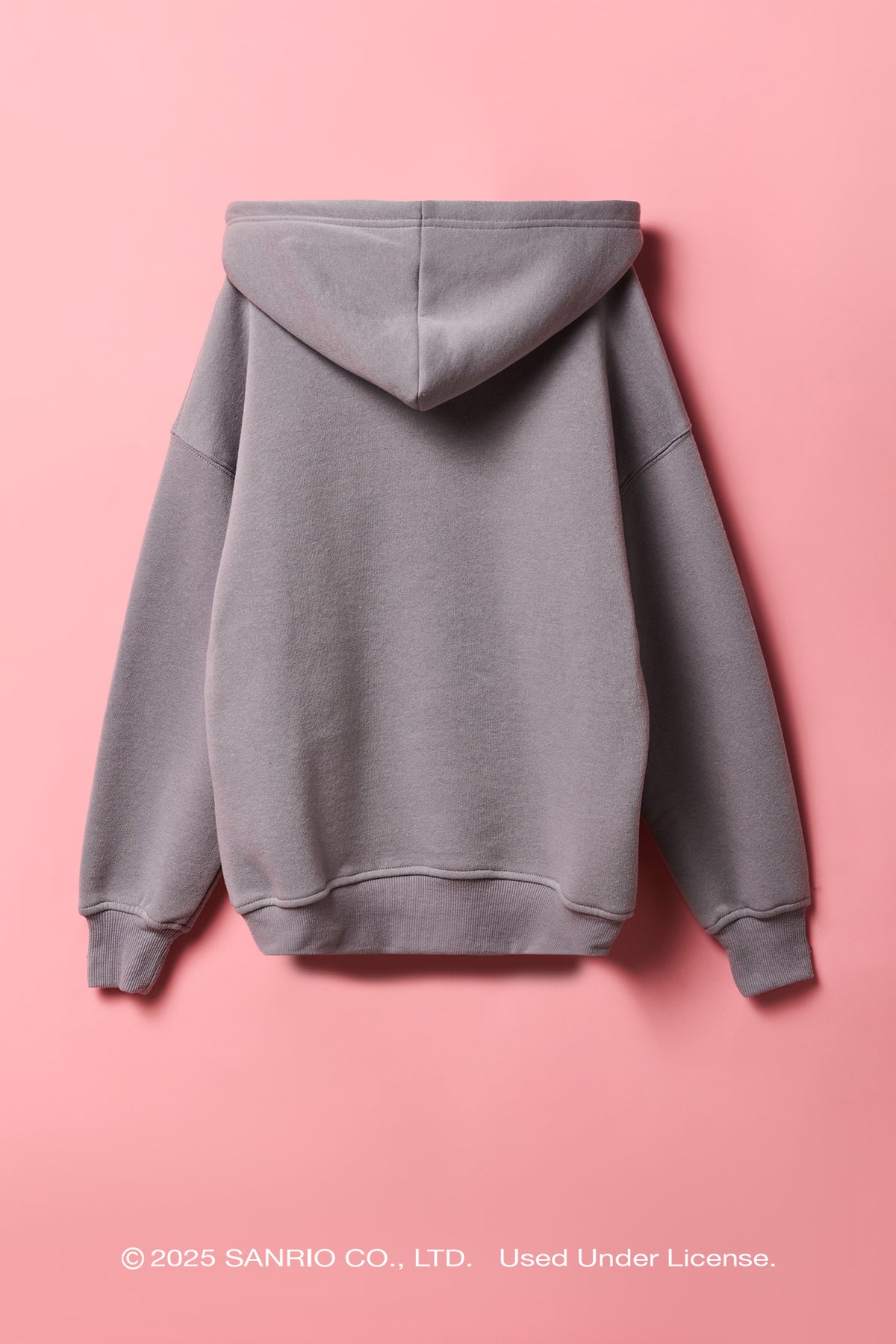 Alt View 2. Kuromi™ Girls Embroidered Fleece Hoodie - Silver