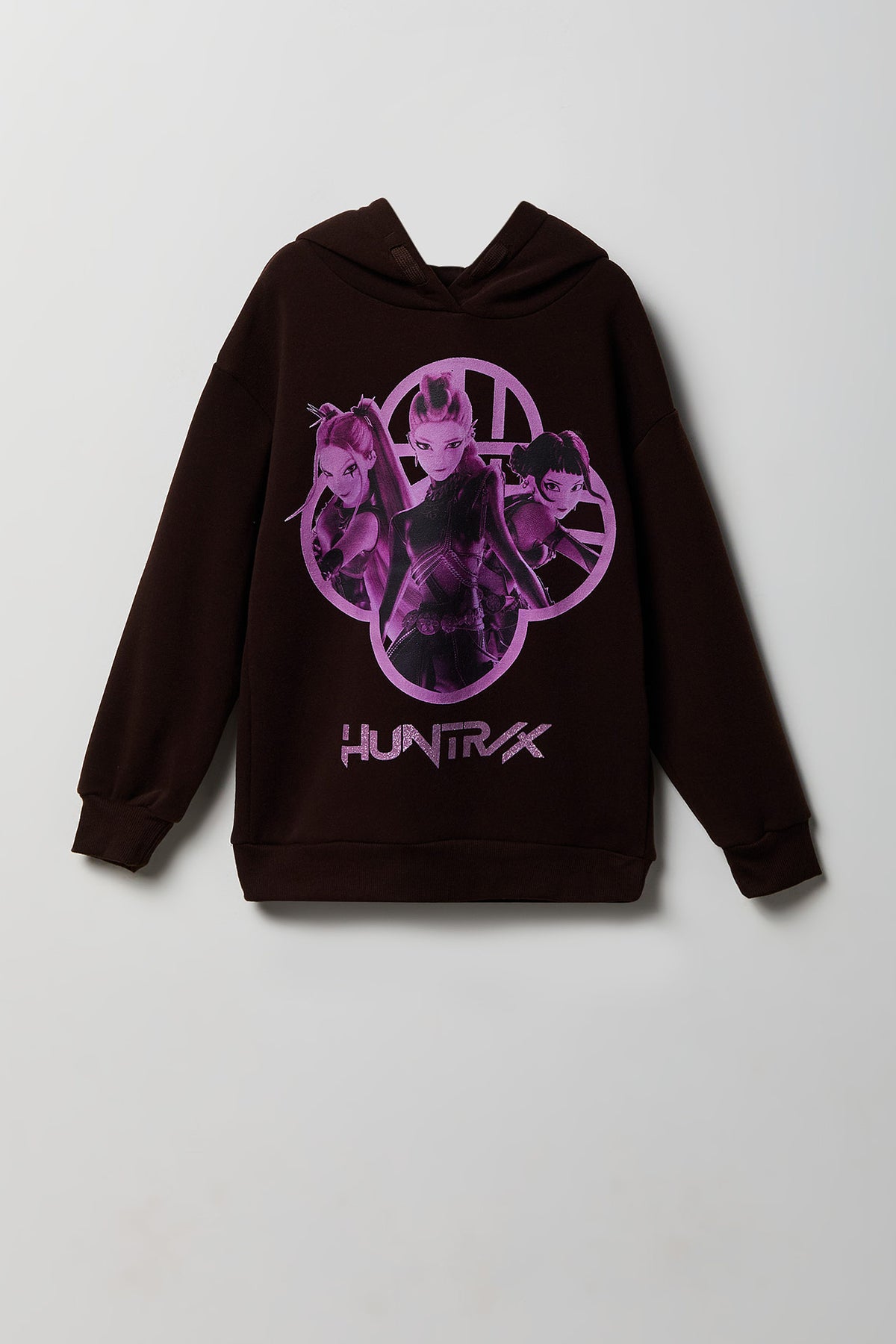 Girls The Demon Hunters Graphic Fleece Hoodie - Brown