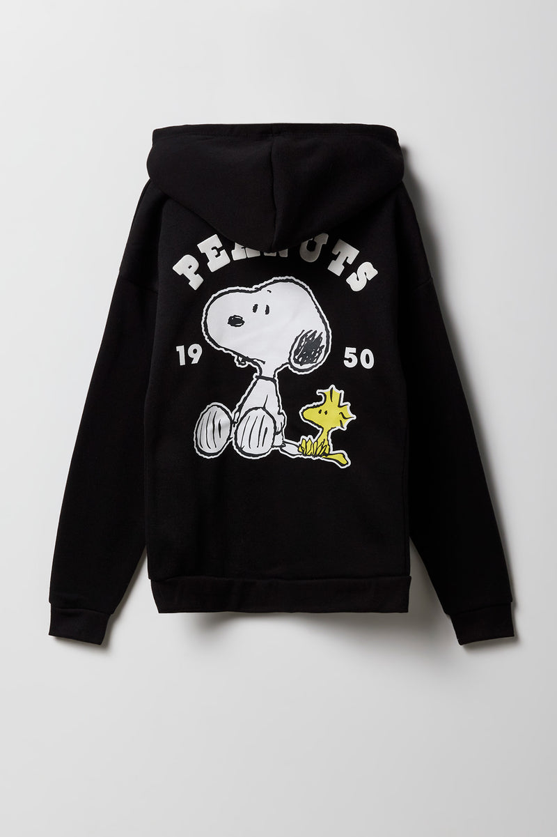 Girls Peanuts HD Print Fleece Hoodie