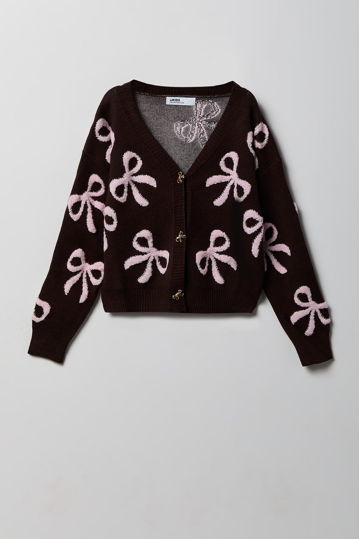 Cardigan avec motif brodé pour fille