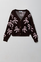 Cardigan avec motif brodé pour fille