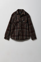 Boys Buttoned Up Plaid Top
