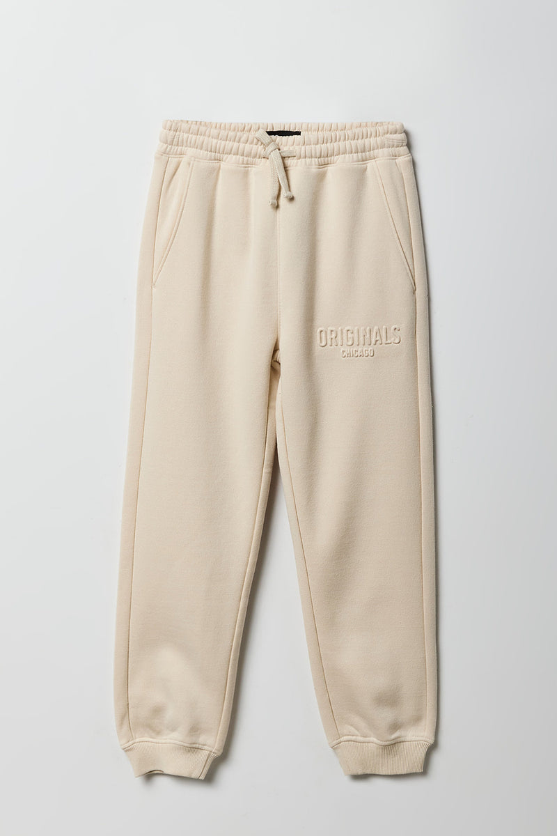 Boys Embossed Fleece Sweatpant