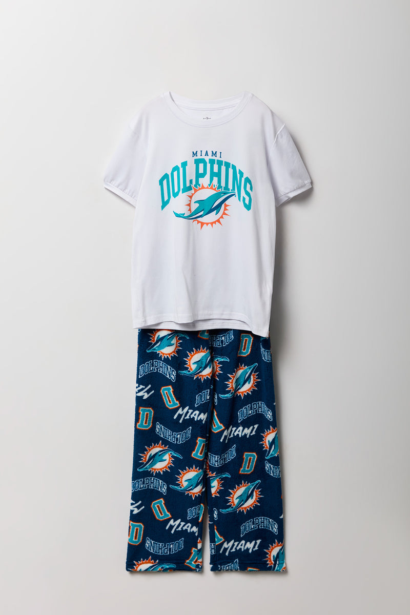 Kids Miami Dolphins T-Shirt & Pant Pajama Set