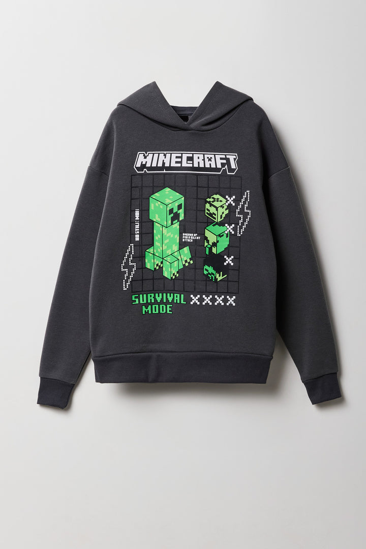 Kids Minecraft Graphic Fleece Hoodie