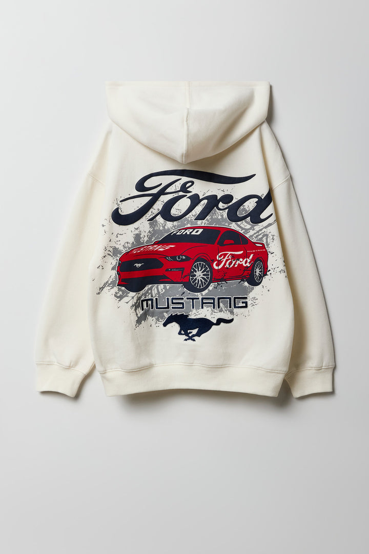 Haut à capuchon en molleton avec imprimé Ford pour enfant