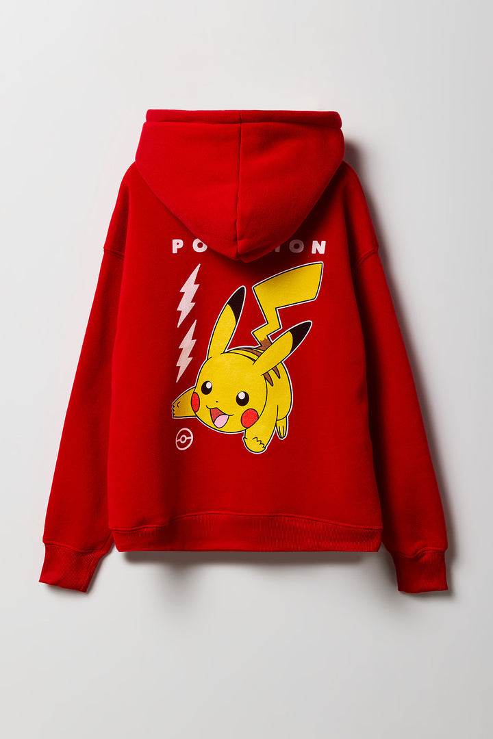 Kids Pikachu HD Print Fleece Hoodie