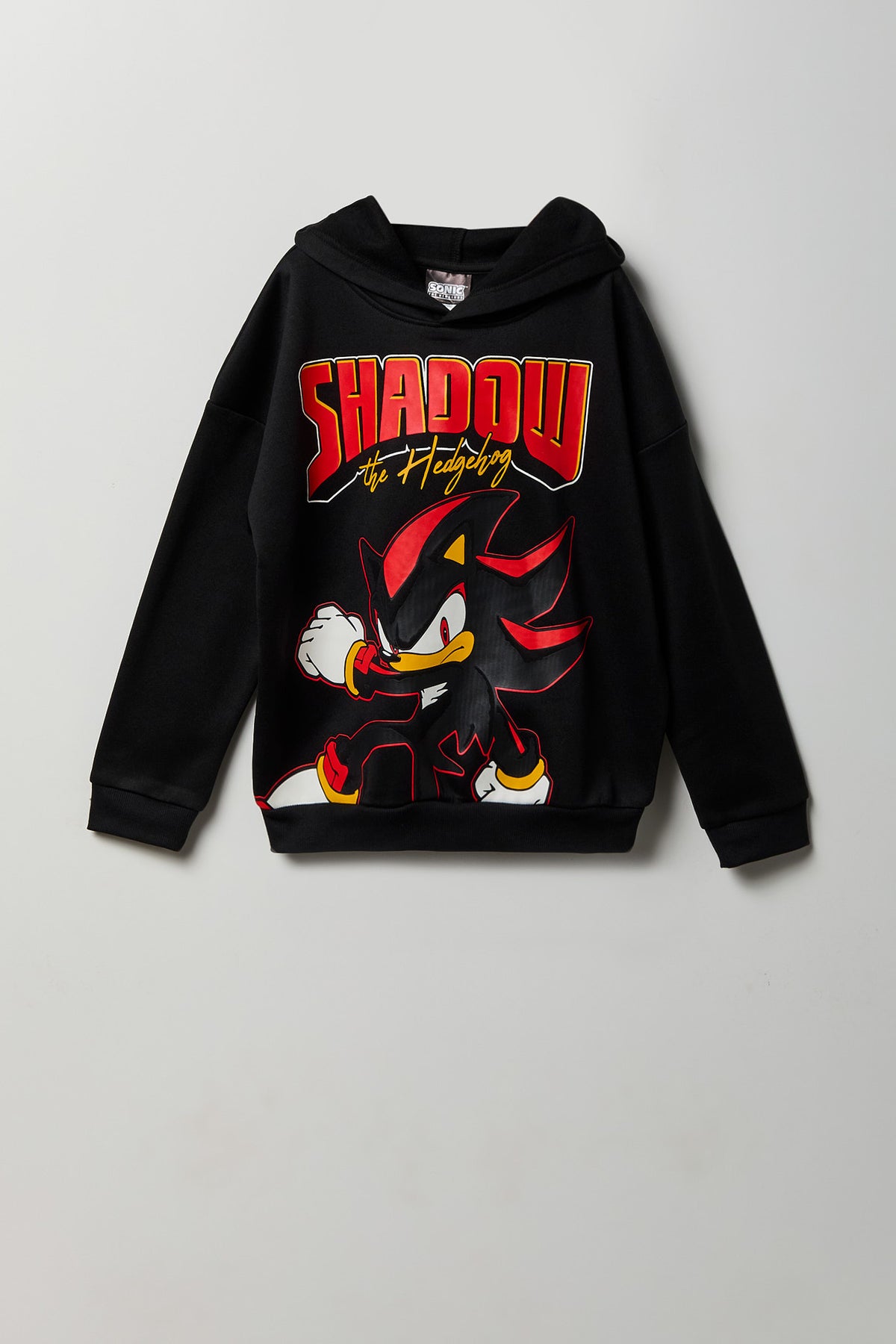 Haut à capuchon en molleton avec imprimé Shadow the Hedgehog pour enfant