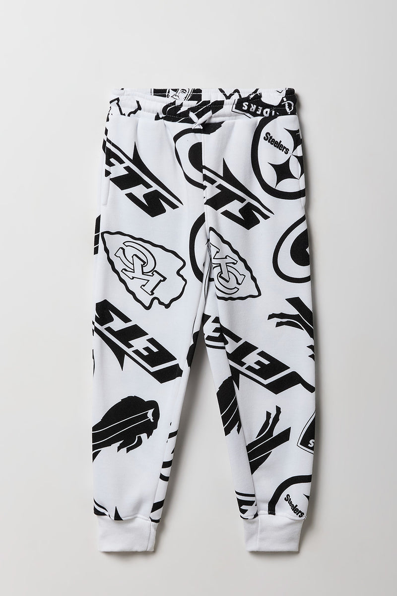 Kids Football Print Fleece Jogger
