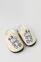 Pantoufles en Sherpa Peanuts Snoopy pour enfant
