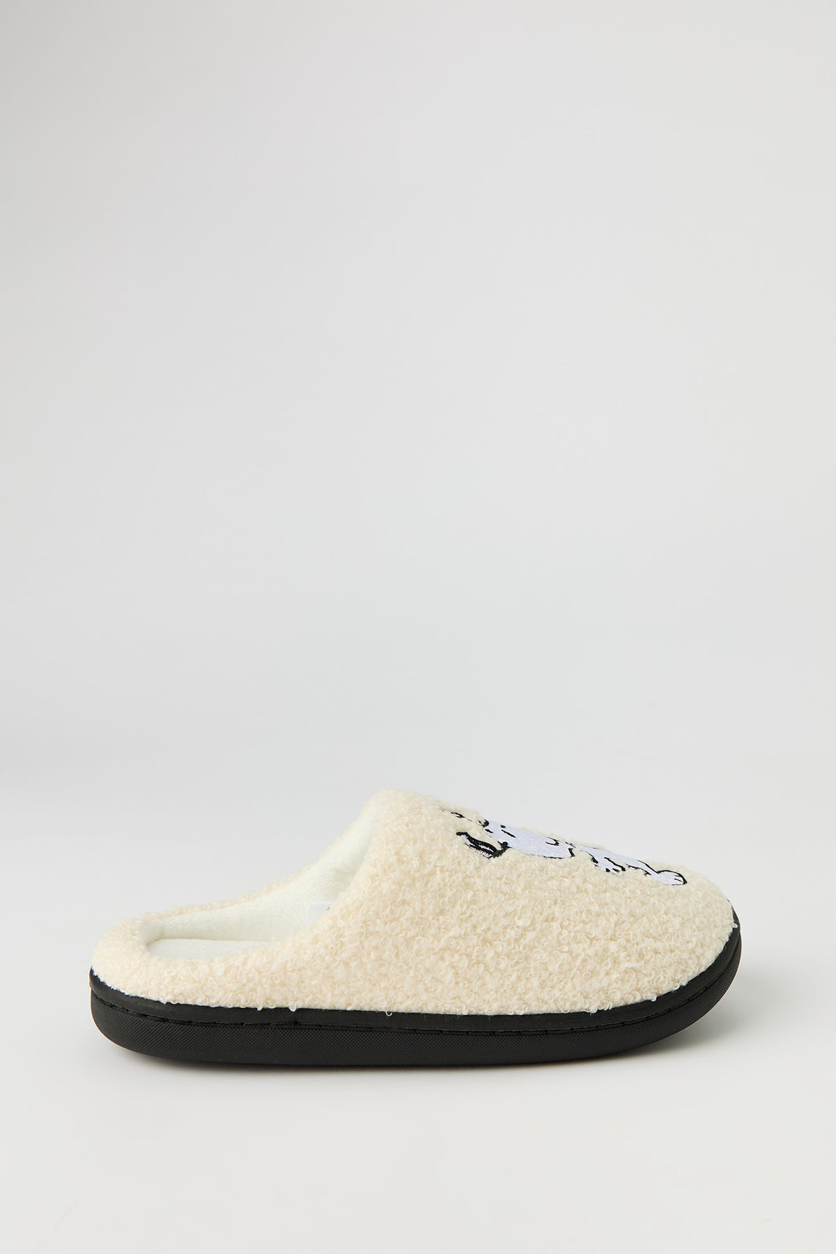 Vue alternative 2. Pantoufles en Sherpa Peanuts Snoopy pour enfant