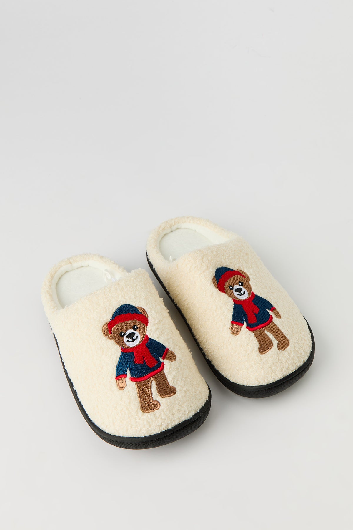 Pantoufles en Sherpa Ours pour enfant