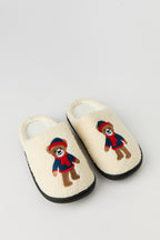 Pantoufles en Sherpa Ours pour enfant