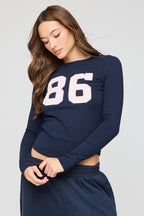 Graphic Fitted Long Sleeve Top