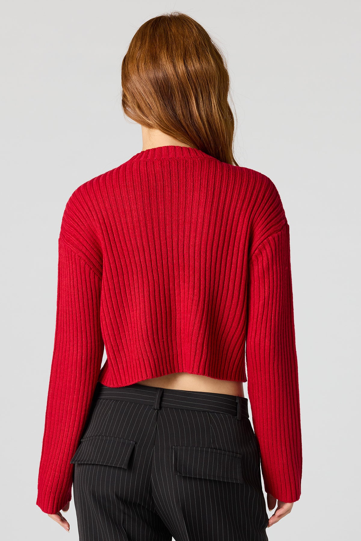 Vue alternative 2. Chandail en tricot côtelé