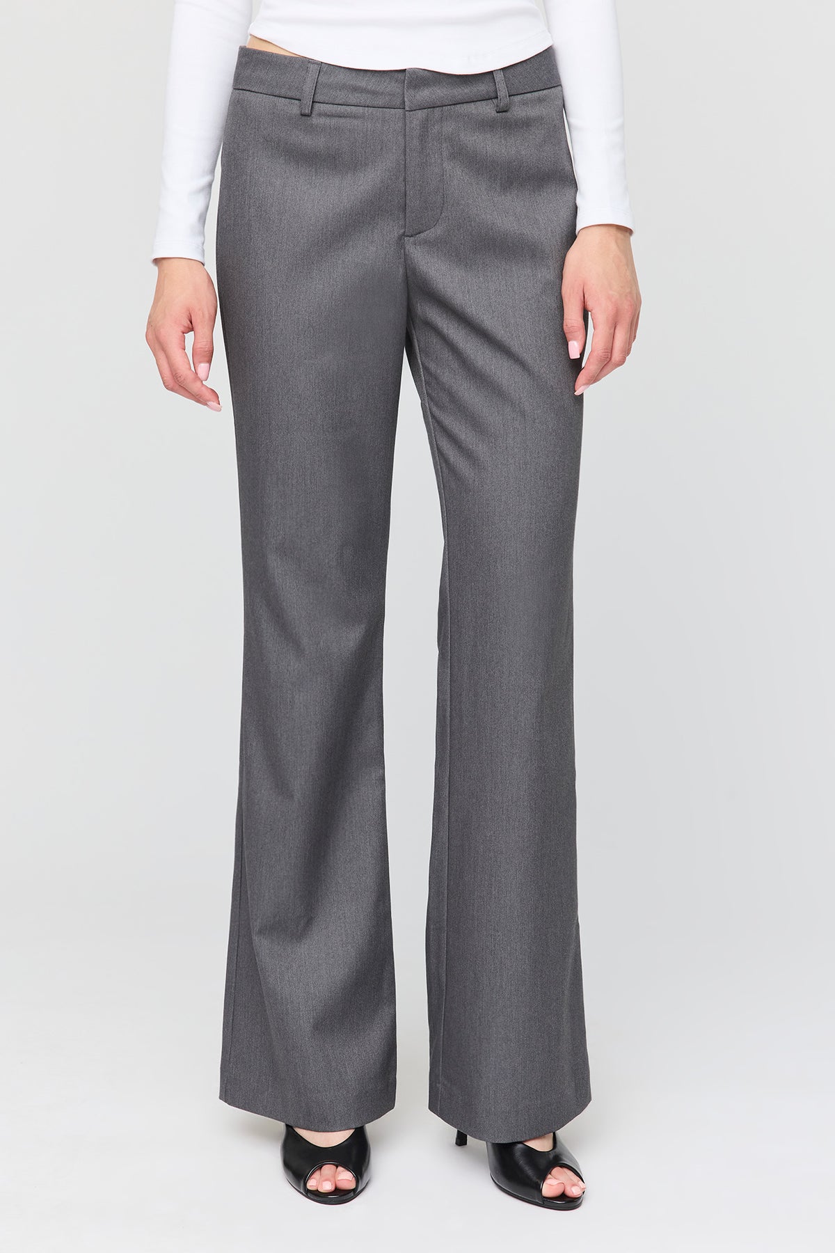 Alt View 2. Flare Dress Pant - Grey Blue
