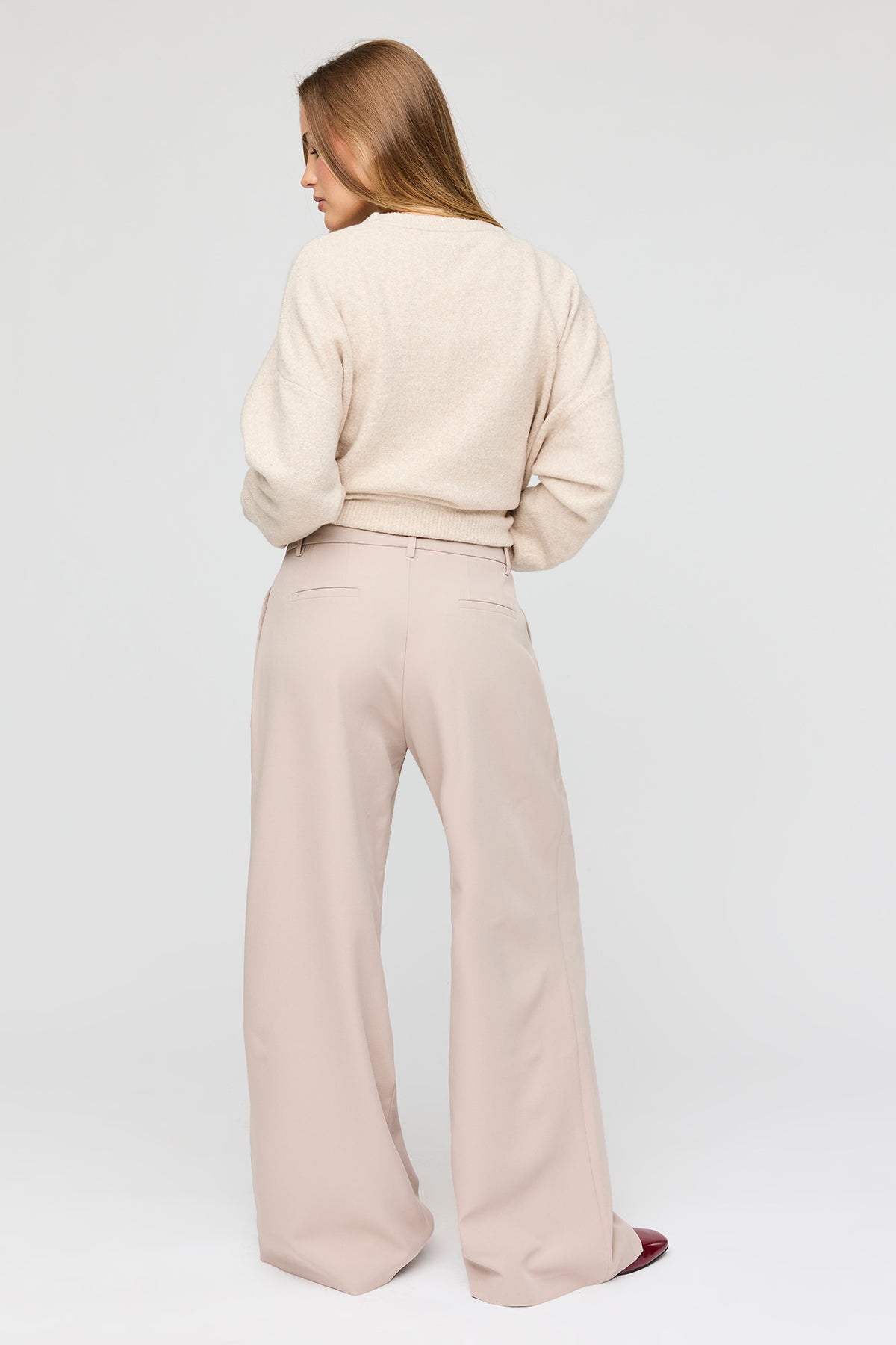 Alt View 3. Baggy Dress Pant - Mushroom