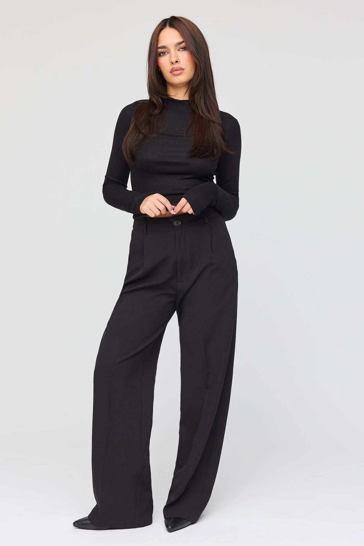 Pantalon habillé à jambe large