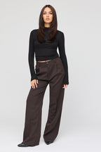 Pantalon habillé à jambe large