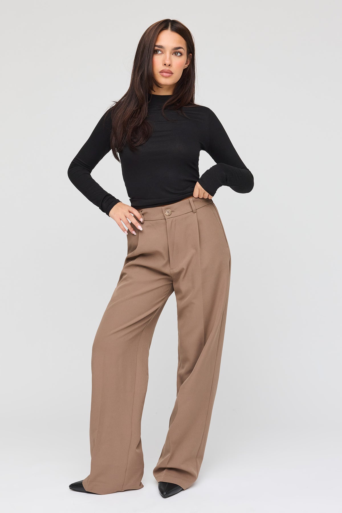 Pantalon habillé à jambe large