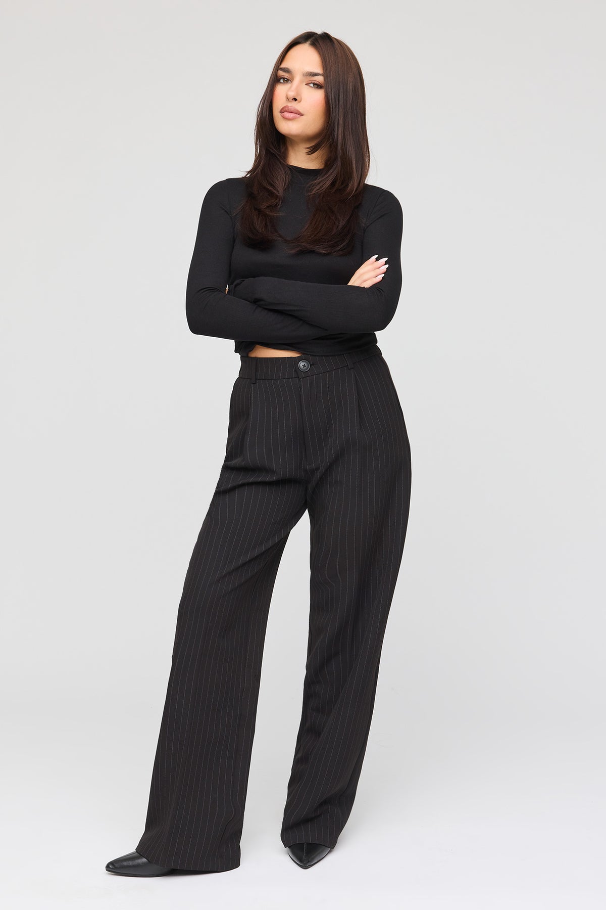 Pantalon habillé à jambe large