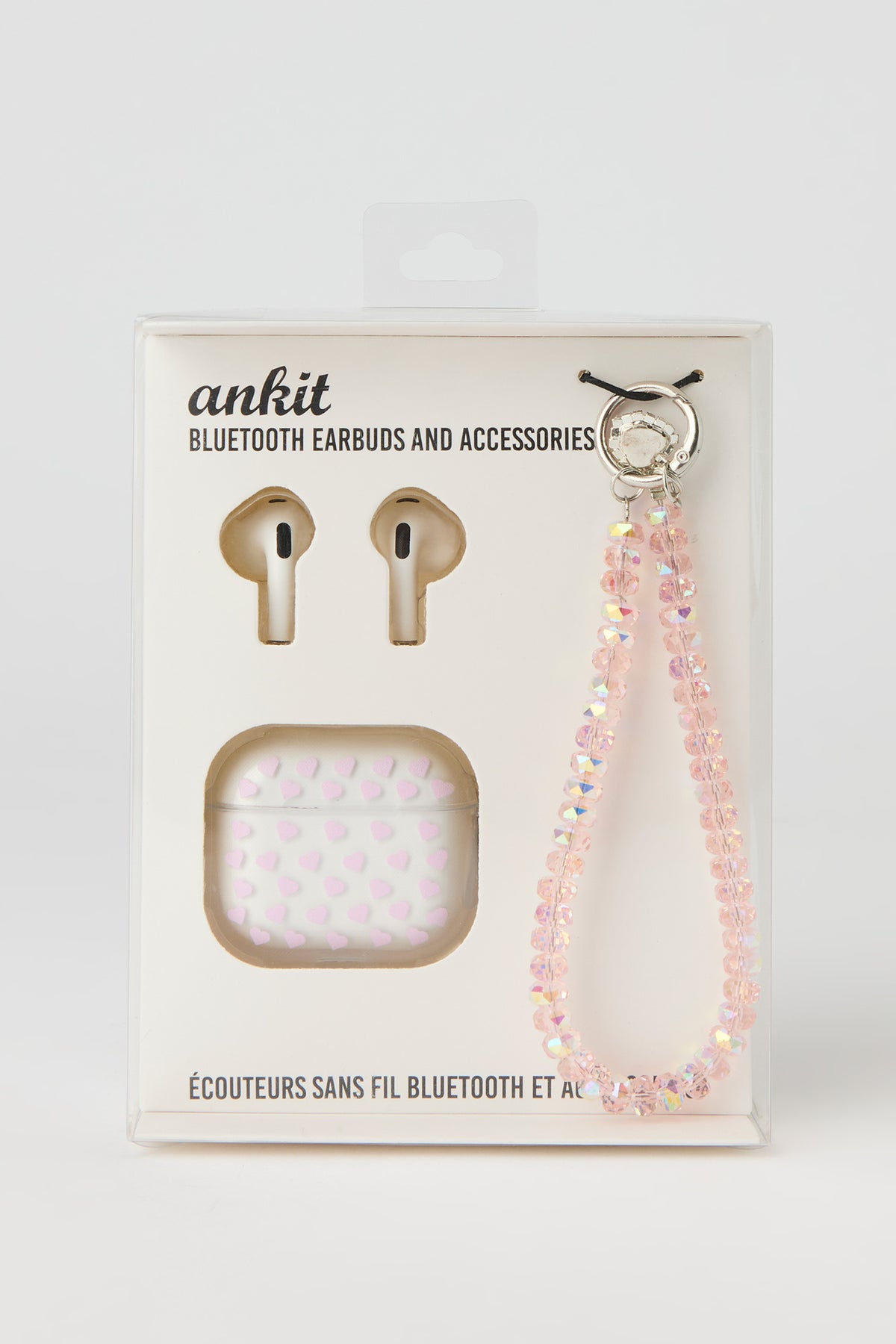 Vue alternative 3. Ensemble avec écouteurs Bluetooth et accessoire