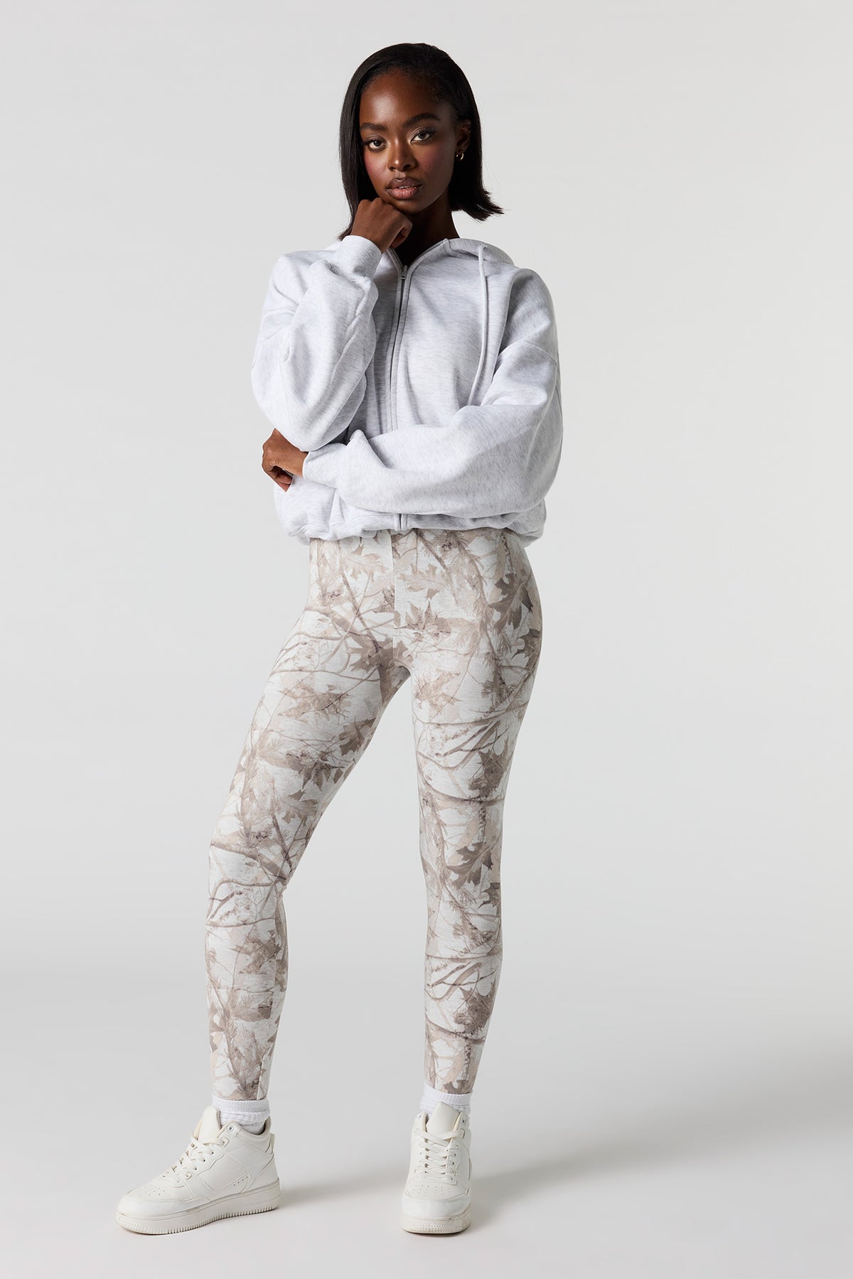 Legging avec bande élastique à imprimé