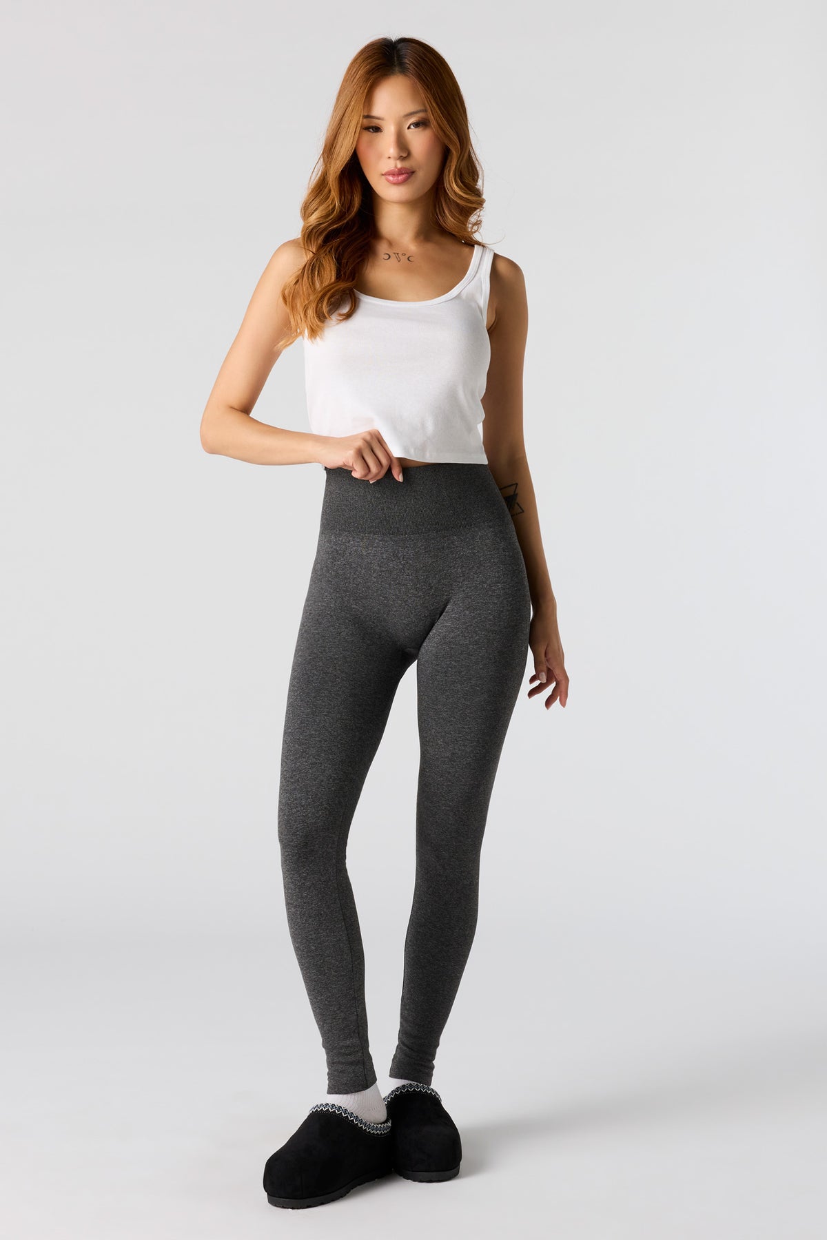 Seamless High Rise Legging - Charcoal