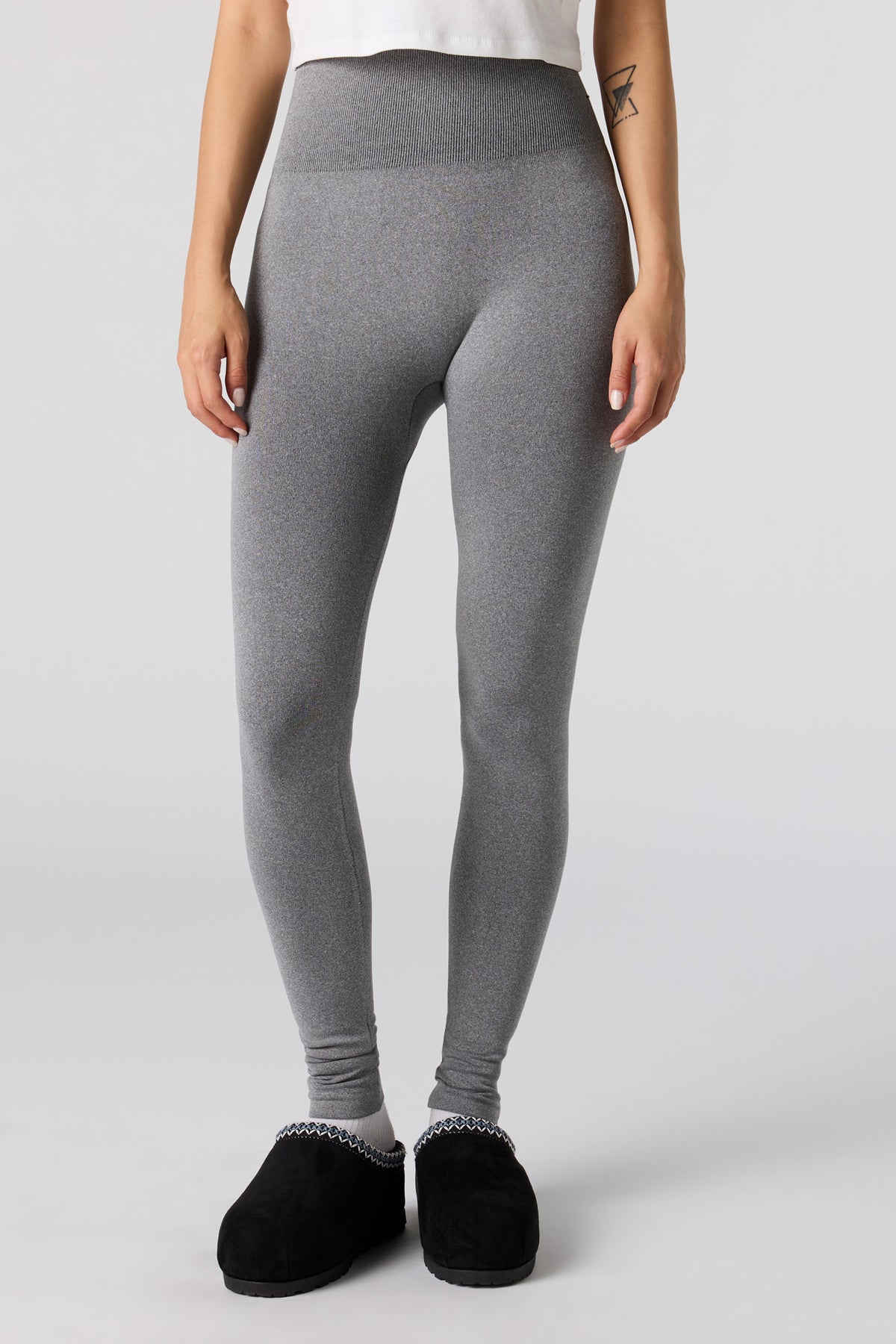 Alt View 2. Seamless High Rise Legging - Heather Grey