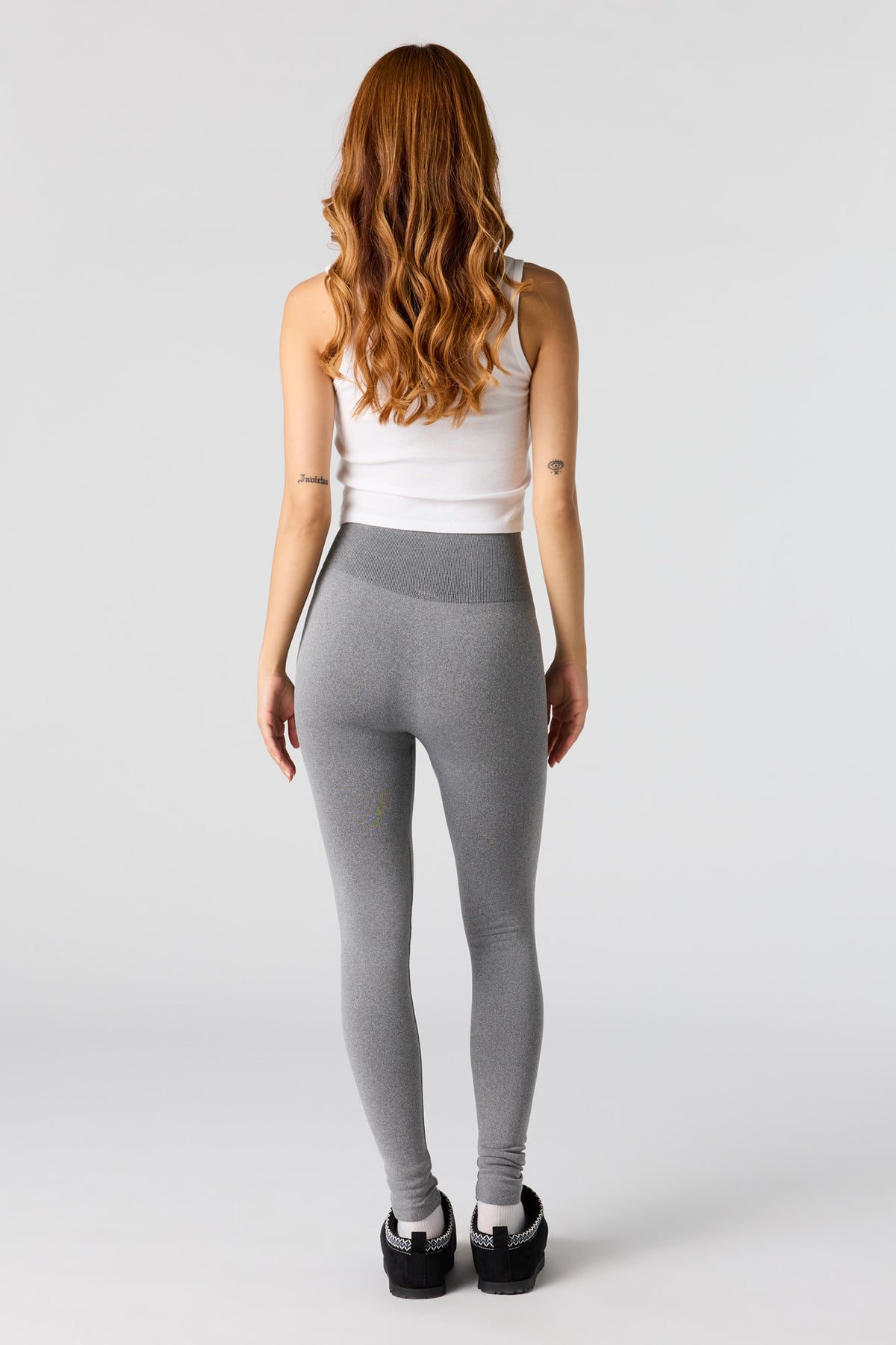 Alt View 3. Seamless High Rise Legging - Heather Grey