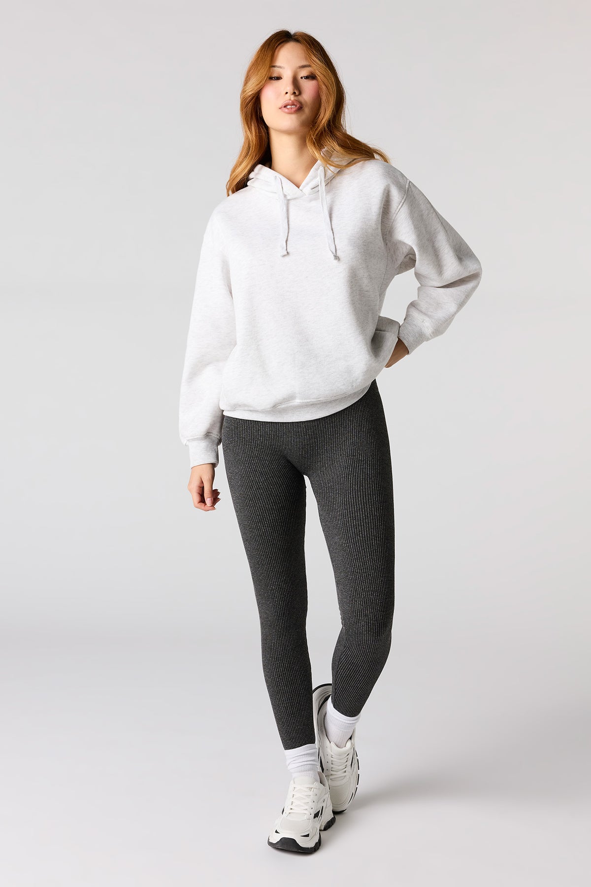 Legging côtelé sans couture à taille haute