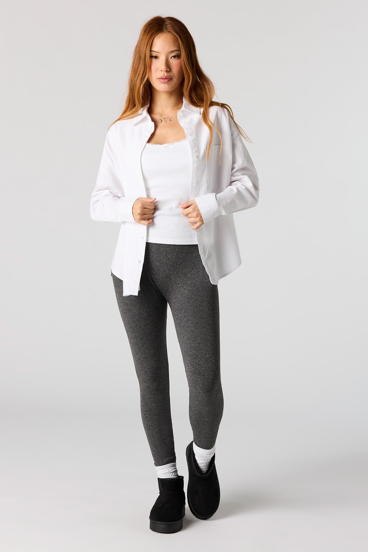 Seamless High Rise Legging - Charcoal