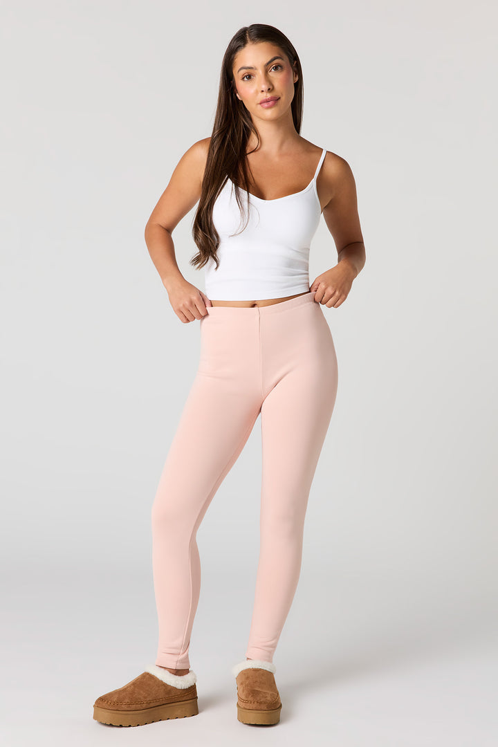 Legging doublé de similifourrure