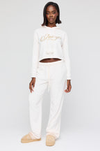 Juicy Couture Plush Hoodie & Pant Pajama Set