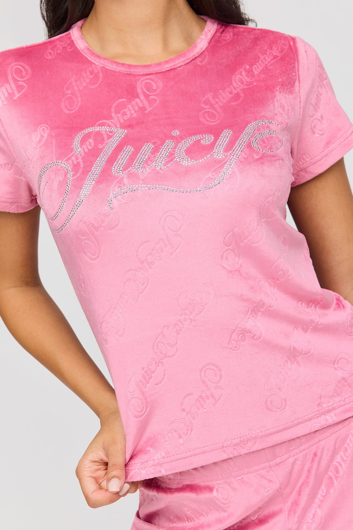 Alt View 5. Juicy Couture Velour 3 Piece Pajama Gift Set - Pink