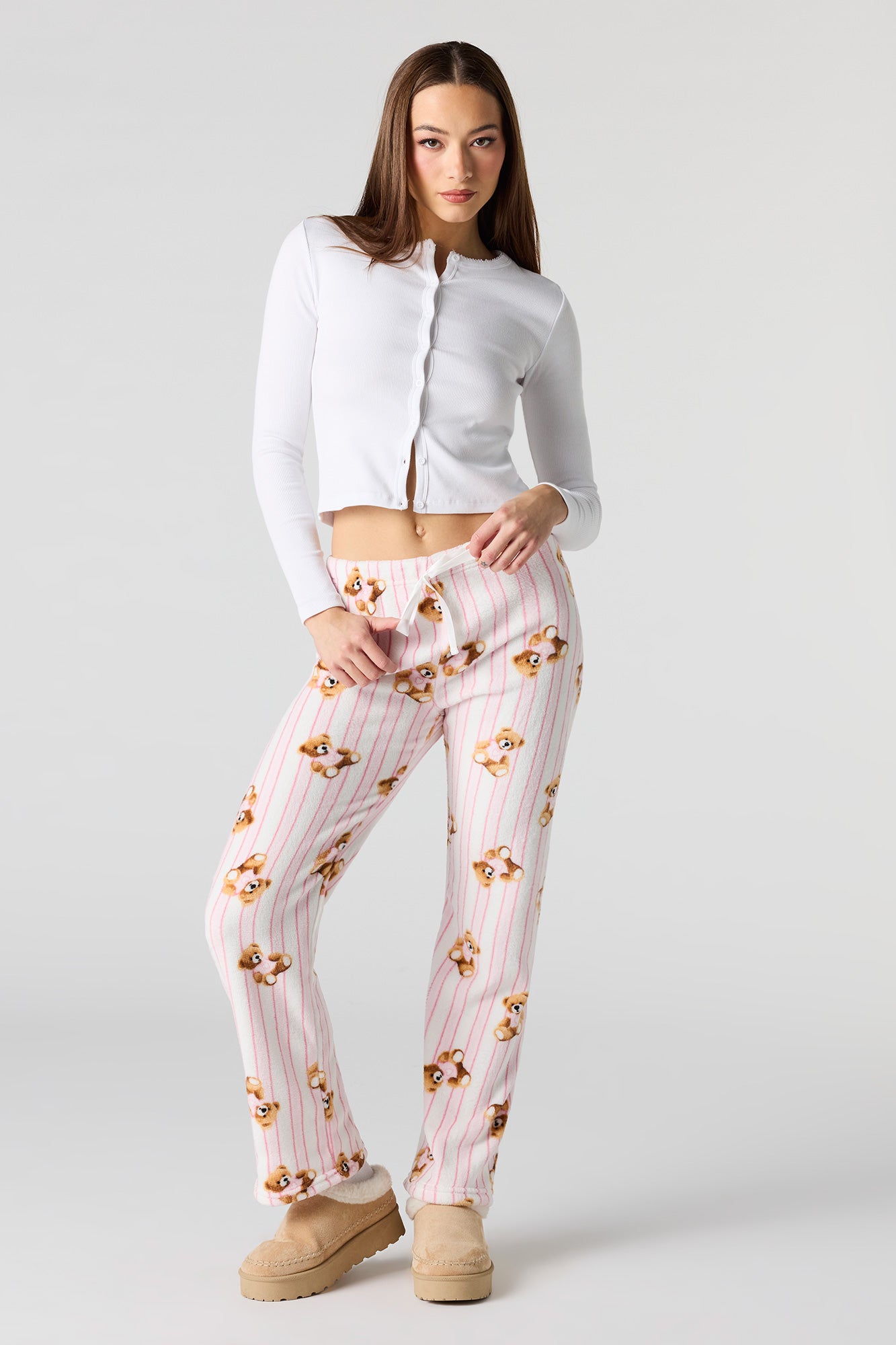 Pink Planet Music With Black Pajama Printed Night Suit main image 1