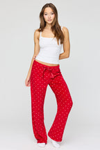 Pantalon de pyjama imprimé en peluche