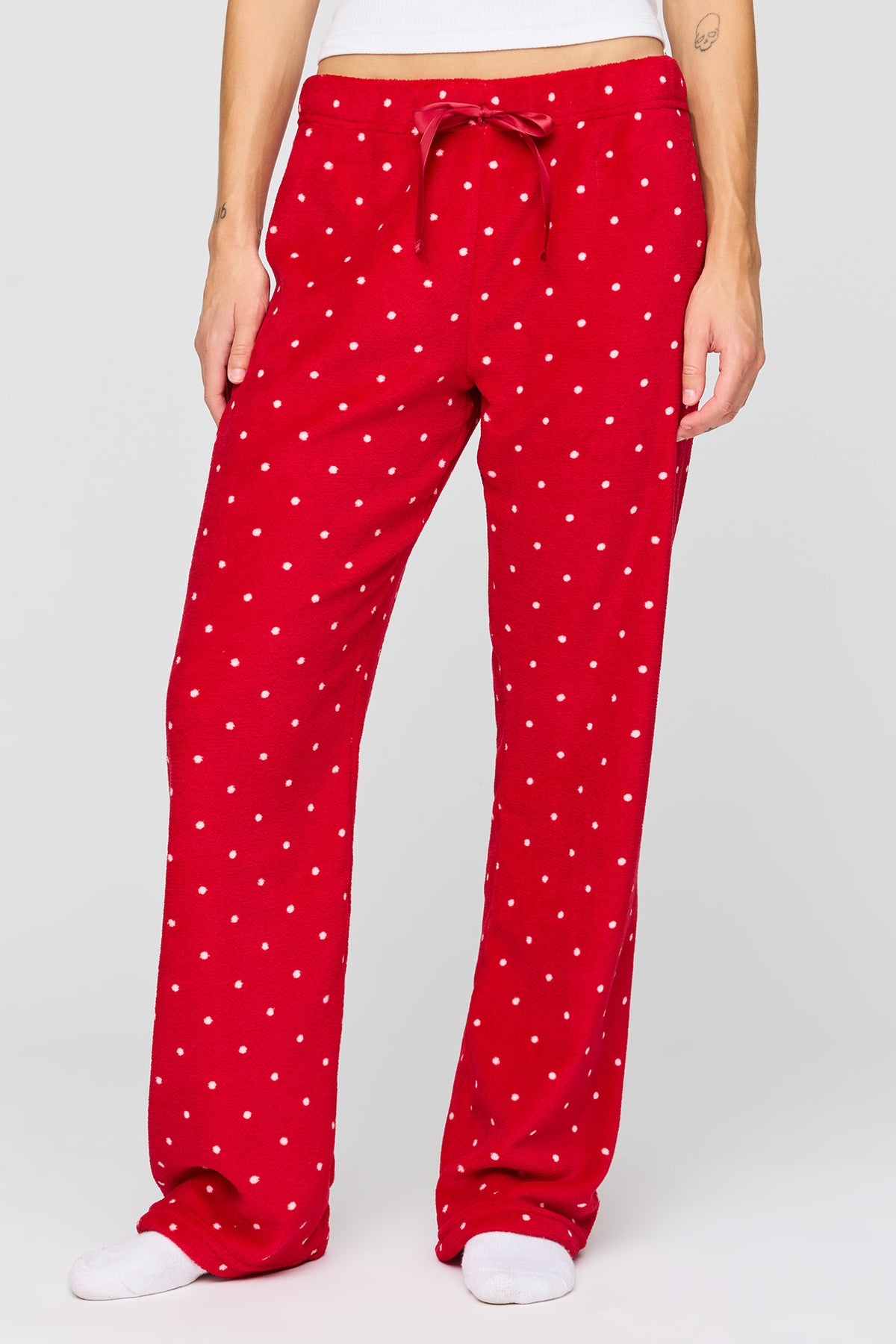 Vue alternative 2. Pantalon de pyjama imprimé en peluche