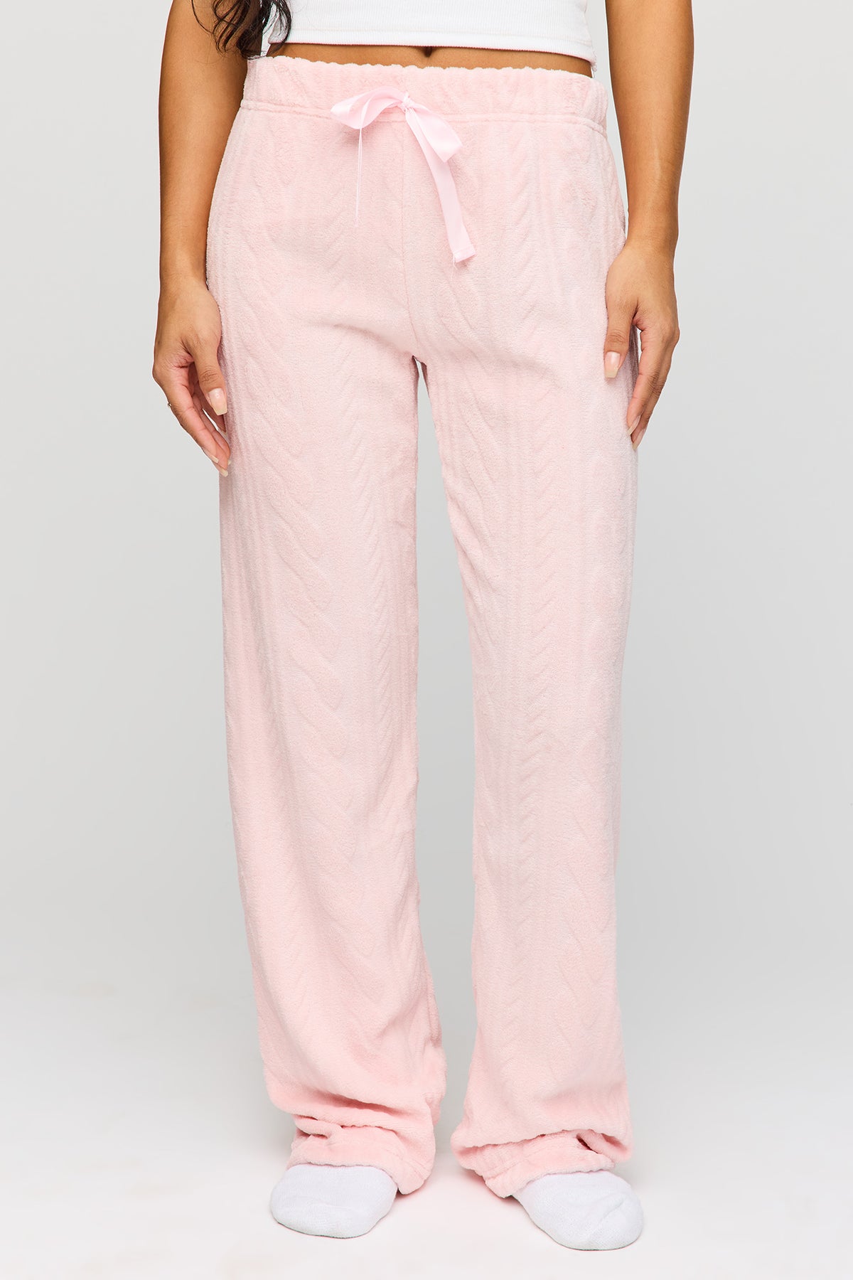 Vue alternative 2. Pantalon de pyjama imprimé en peluche