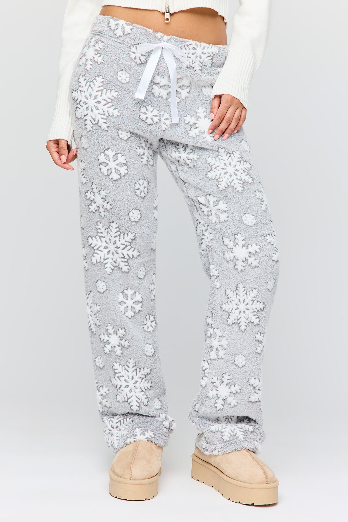 Vue alternative 2. Pantalon de pyjama en peluche à imprimé Hiver