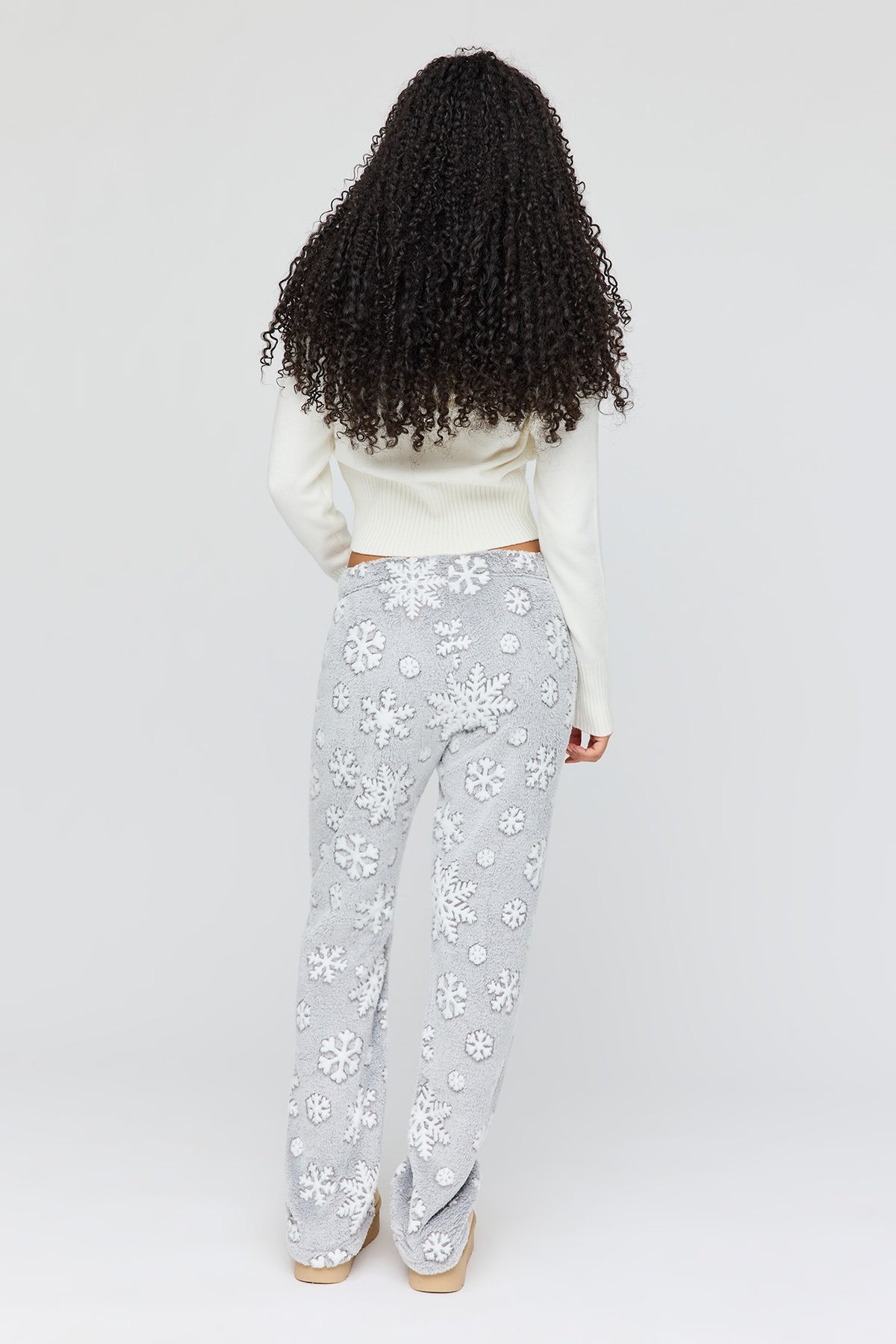 Vue alternative 3. Pantalon de pyjama en peluche à imprimé Hiver