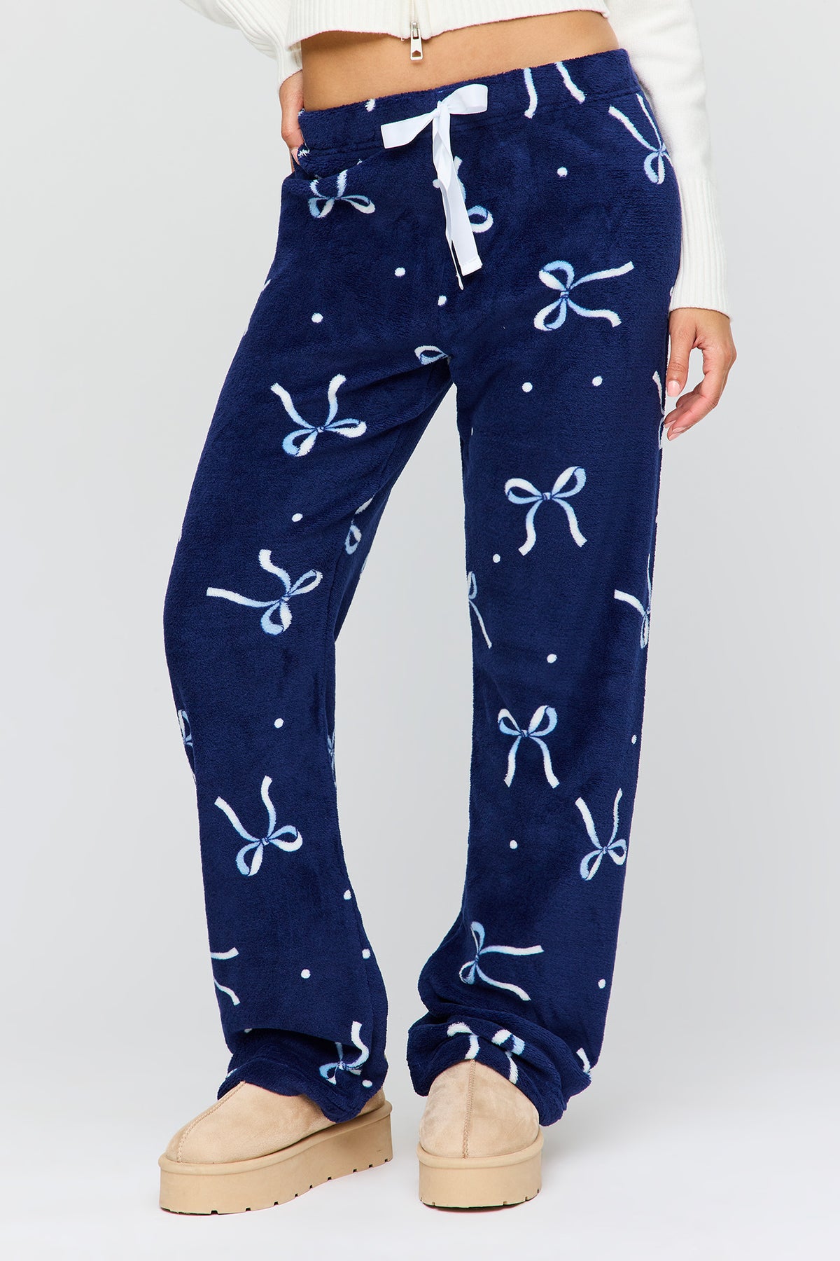 Vue alternative 2. Pantalon de pyjama en peluche à imprimé Hiver