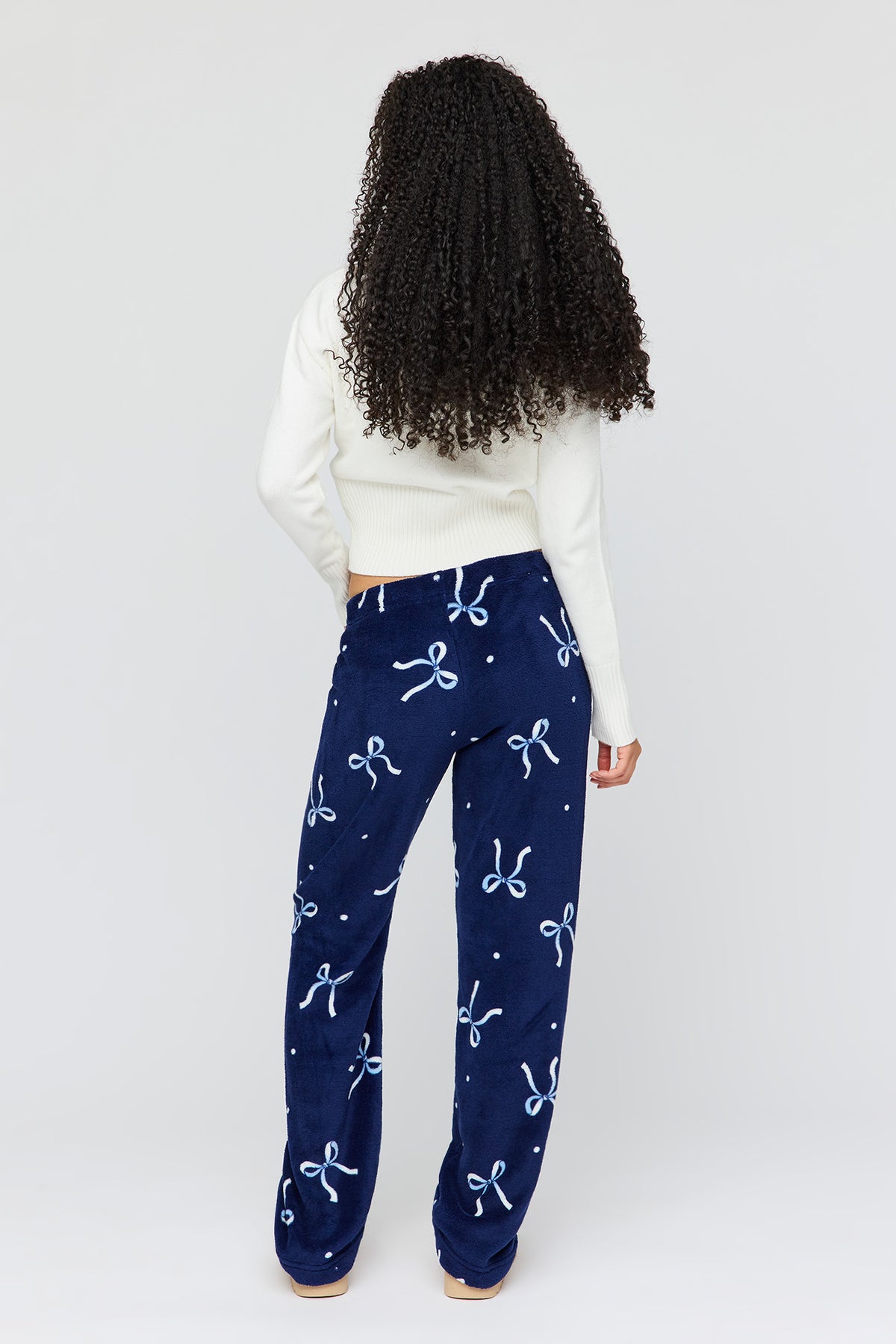 Vue alternative 3. Pantalon de pyjama en peluche à imprimé Hiver