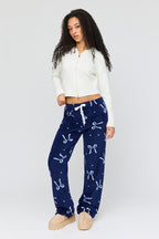 Pantalon de pyjama en peluche à imprimé Hiver