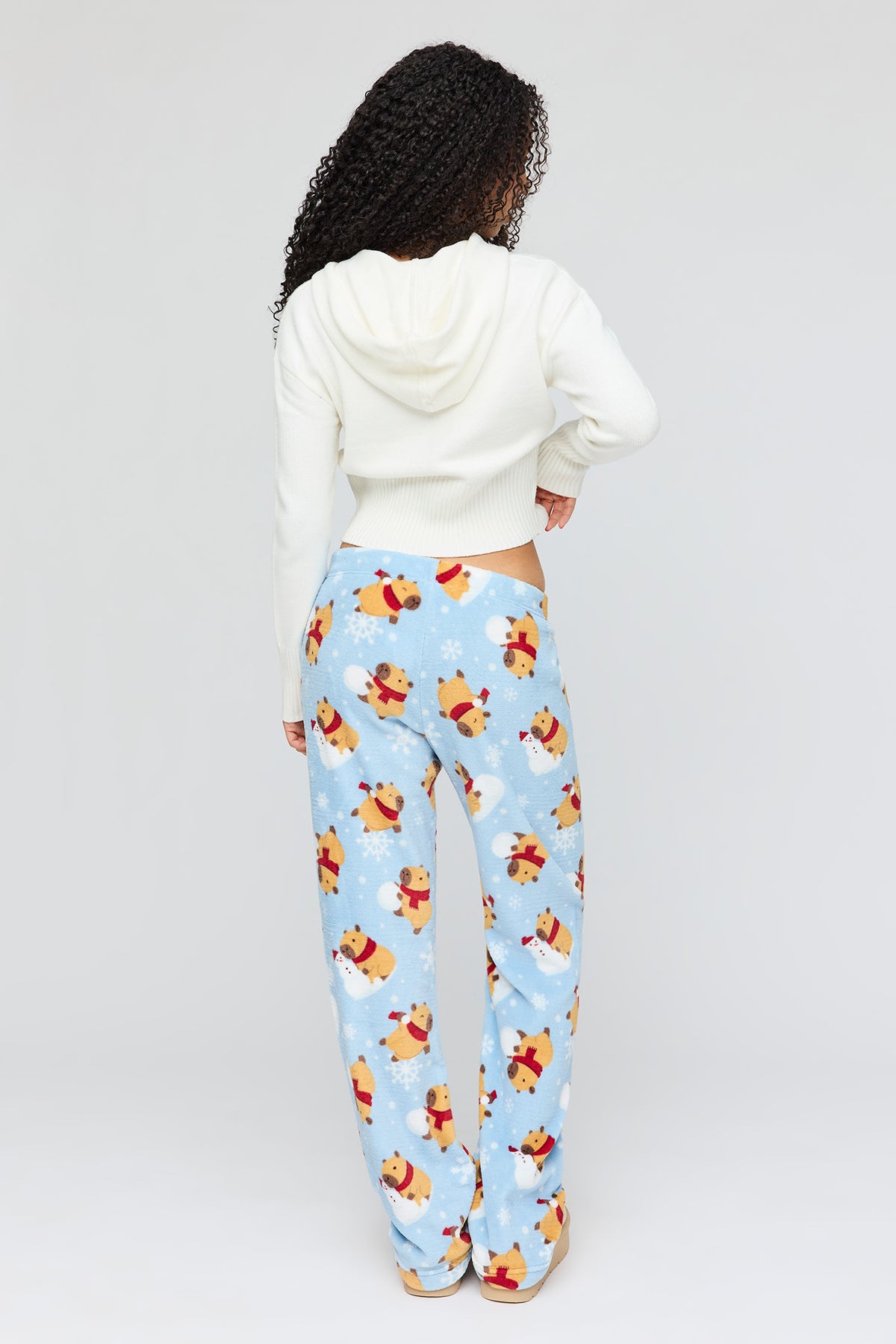 Alt View 3. Winter Plush Pajama Pant - Dark Blue