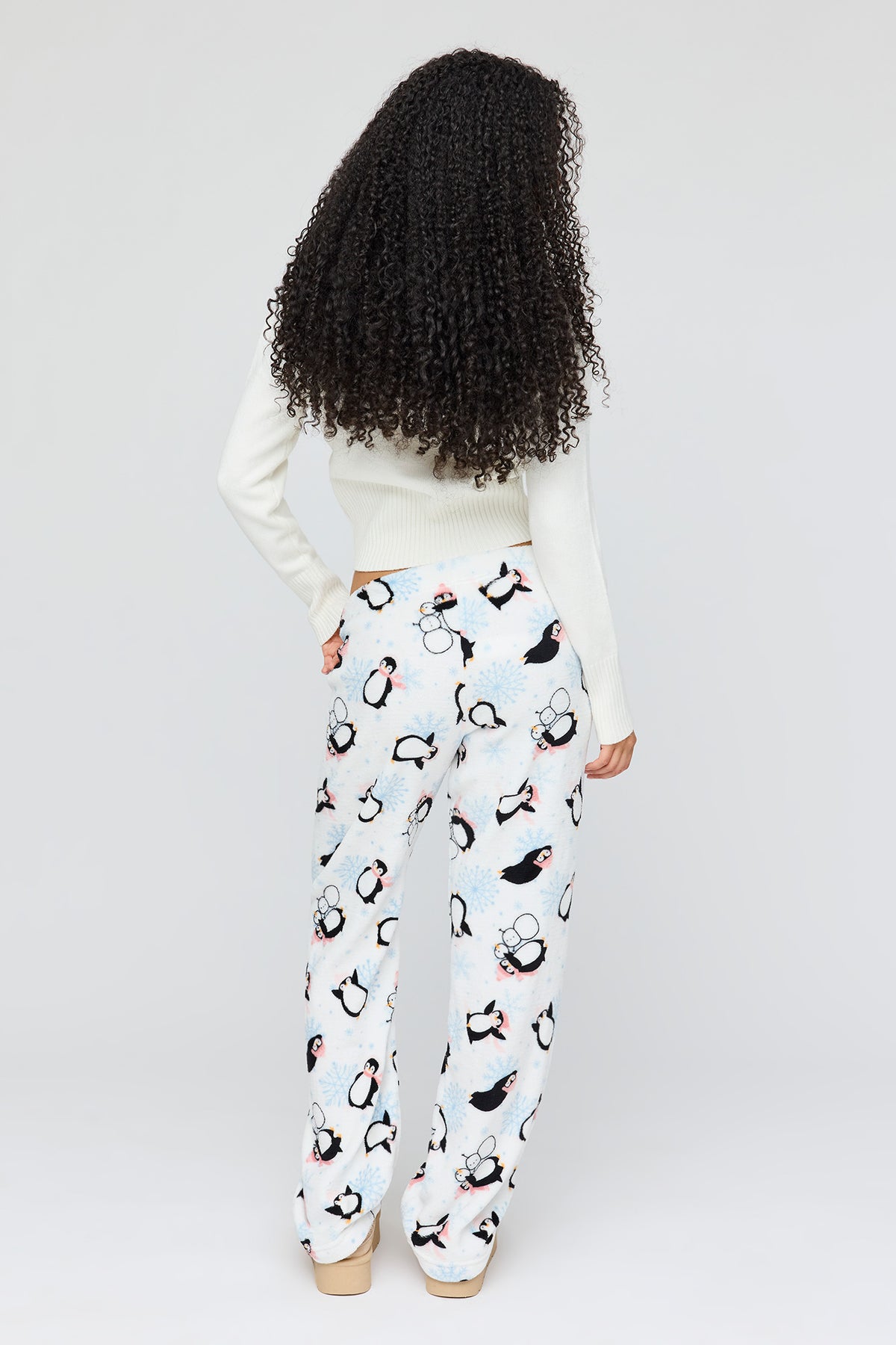 Vue alternative 3. Pantalon de pyjama en peluche à imprimé Hiver