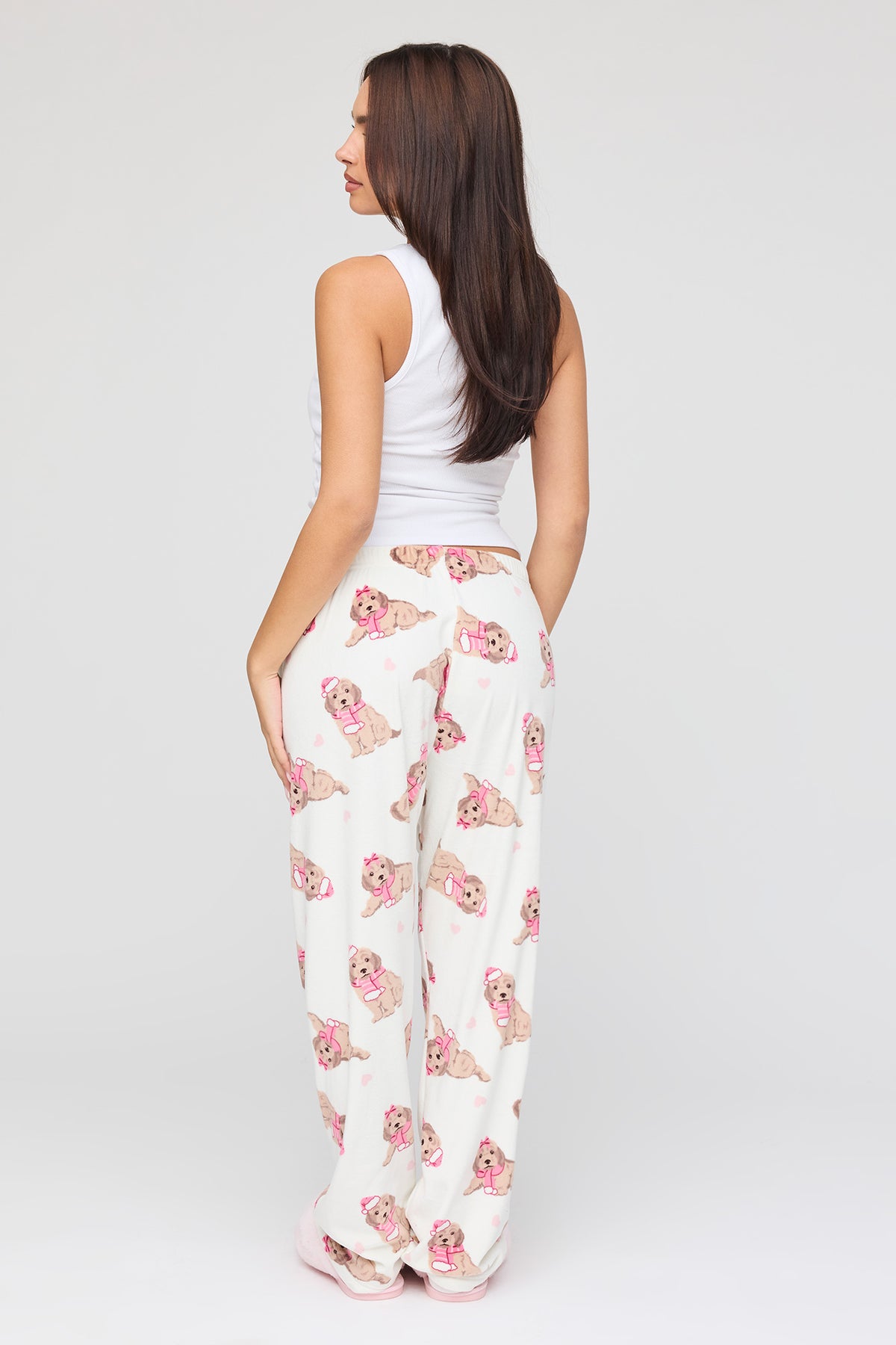 Alt View 3. Plush Pajama Pant - Ivory