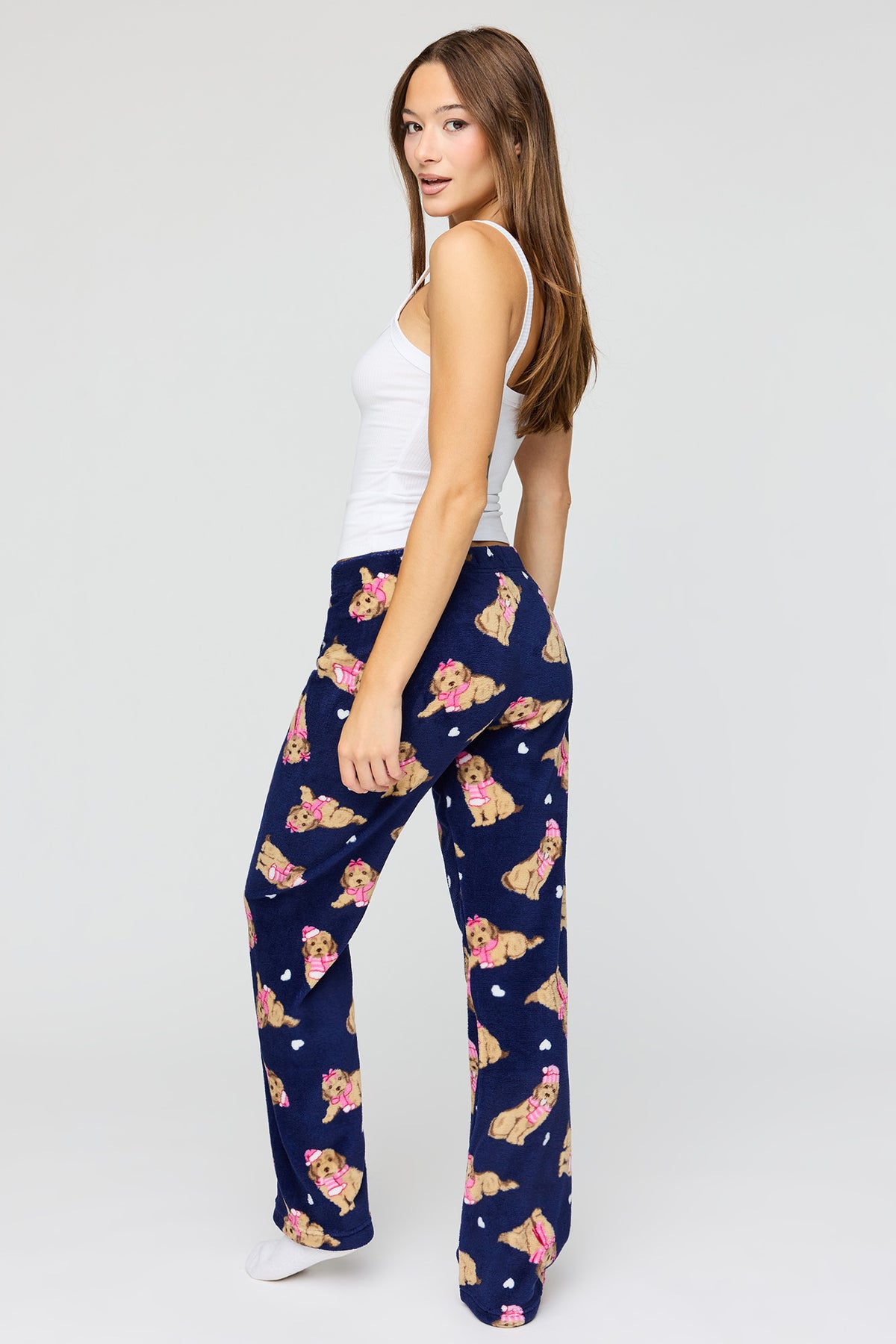 Vue alternative 3. Pantalon de pyjama imprimé en peluche