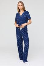 Button-Up Top & Pant Pajama Set
